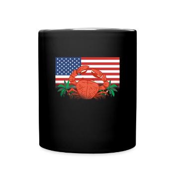 Alaska Geschenk Kinder Herren Damen USA Natur Eis - Tasse einfarbig - Schwarz - Vorne