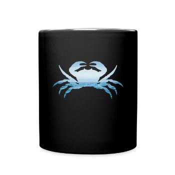 Cancer Cadeau Crevette Crabe Homard Scorpion - Mug uni - noir - Devant