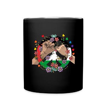 Palestine Tshirt Hommes Enfants Femmes Palestine - Mug uni - noir - Devant