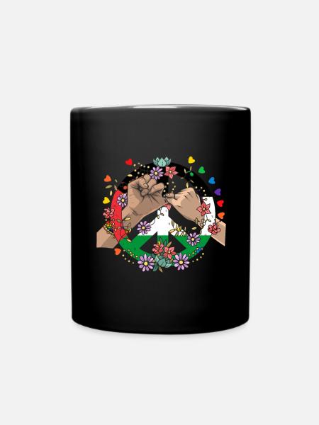 Palestine Tshirt Men Children Women Palestine - Full Colour Mug - black