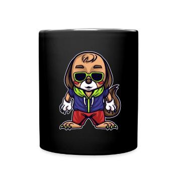 Dog Gift Kids Doggy Doggy Dogdog Bait Boy - Full Colour Mug - black - Front