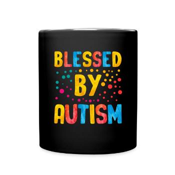 Autismus Geschenk Autist Asperger ADHS Autism - Tasse einfarbig - Schwarz - Vorne