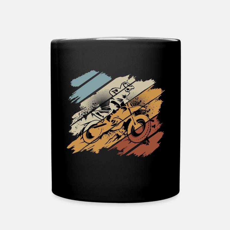Motocross - Tasse einfarbig - Schwarz