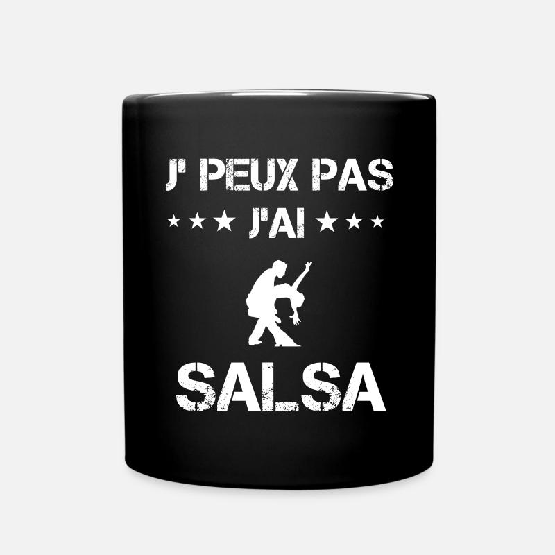 je peux pas j'ai salsa cadeau danse - Mug uni - noir