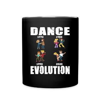 Dance Evolution für einen Tänzer und Tänzerin - Tasse einfarbig - Schwarz - Vorne