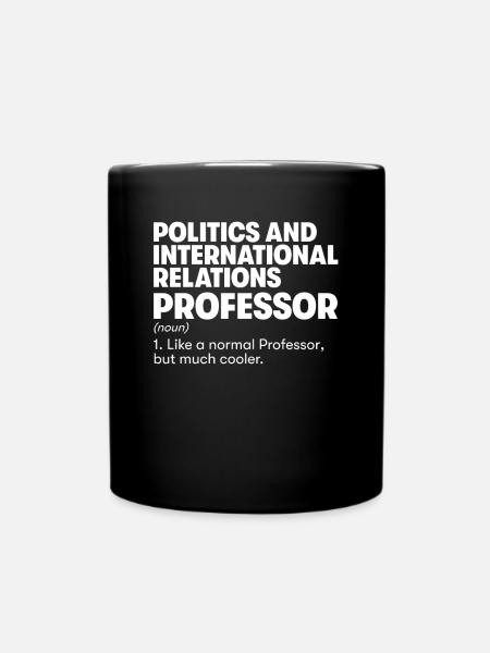 Professeur de politique et de relations internationales - Mug uni - noir