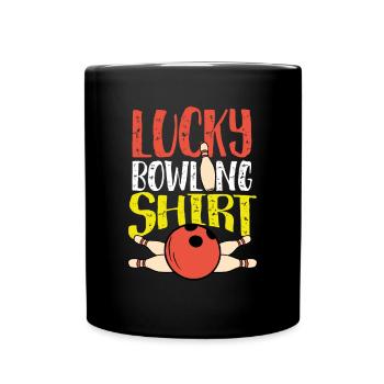 Lucky Bowling shirt - Full Colour Mug - black - Front