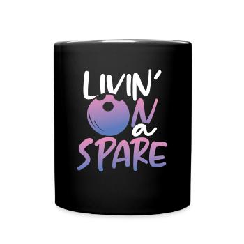 Getting by with little - Full Colour Mug - black - Front