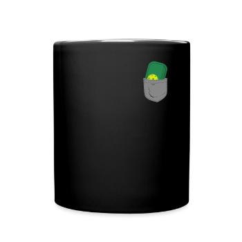 Pickleball Pocket - Tasse einfarbig - Schwarz - Vorne