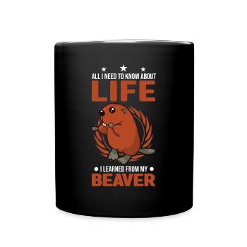 Cadeau Castor Beaver Dam Castor - Mug uni - noir - Devant