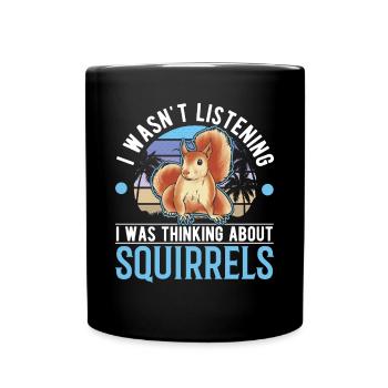 Cadeau Écureuil Écureuil Gris Écureuil - Mug uni - noir - Devant