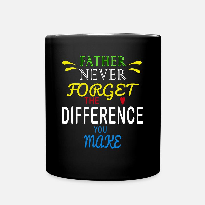 Du machst jeden Tag einen Unterschied - Tasse einfarbig - Schwarz