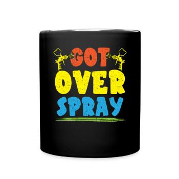 Überwunden Spray Auto Detaillierung Auto Karosserielackierer - Tasse einfarbig - Schwarz - Vorne