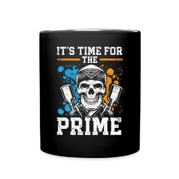 Il est temps pour le premier peintre de carrosserie automobile - Mug uni - noir - Devant
