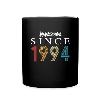 Awesome Since 1994 Birthday 1994 Vintage 1994 - Full Colour Mug - black - Front