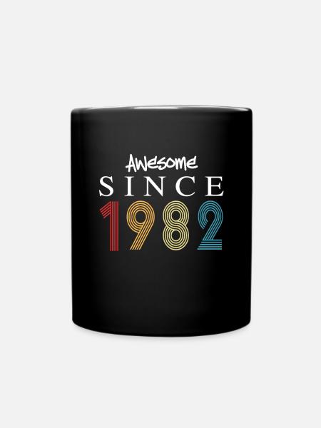 Génial depuis 1982 Anniversaire 1982 Millésime 1982 - Mug uni - noir