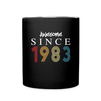 Awesome Since 1983 Geburtstag 1983 Vintage 1983 - Tasse einfarbig - Schwarz - Vorne