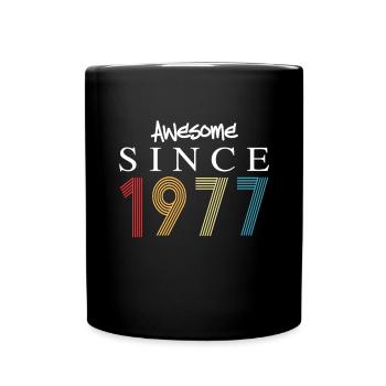 Génial depuis 1977 Anniversaire 1977 Millésime 1977 - Mug uni - noir - Devant
