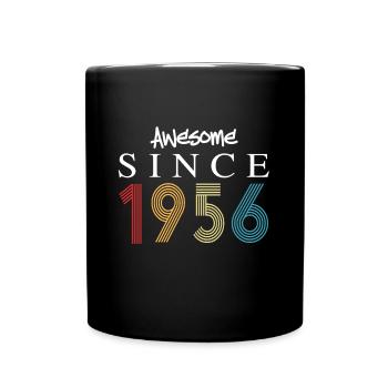 Awesome Since 1956 Birthday 1956 Vintage 1956 - Full Colour Mug - black - Front