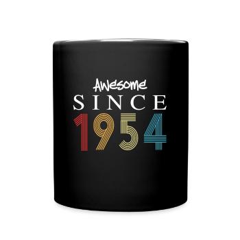 Awesome Since 1954 Birthday 1954 Vintage 1954 - Full Colour Mug - black - Front
