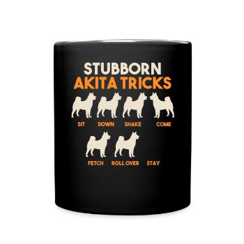 Akita Inu américain - Mug uni - noir - Devant