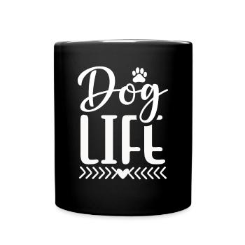 Dog Life - Full Colour Mug - black - Front