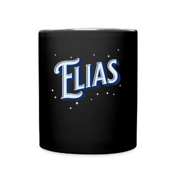 Elijah's name personalized - Full Colour Mug - black - Front