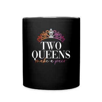 Mariage lesbien Gay lesbien Transsexuel - Mug uni - noir - Devant