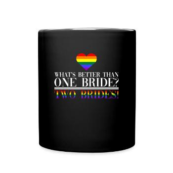Mariage lesbien Gay lesbien Transsexuel - Mug uni - noir - Devant