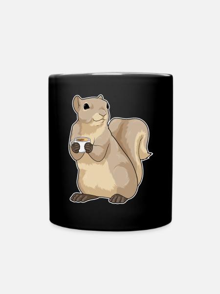 Tasse de café Écureuil - Mug uni - noir