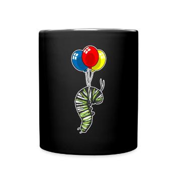 Caterpillar Balloon - Full Colour Mug - black - Front