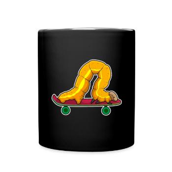 Caterpillar Skater Skateboard - Full Colour Mug - black - Front