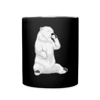 Tasse à café Polar Bear - Mug uni - noir - Devant