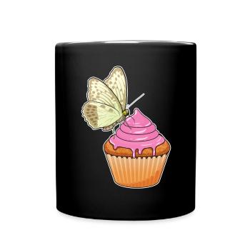 Butterfly Muffin - Full Colour Mug - black - Front
