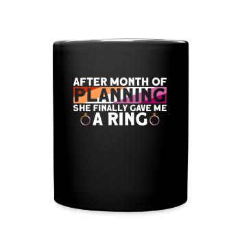 Mariage lesbien Gay lesbien Transsexuel - Mug uni - noir - Devant