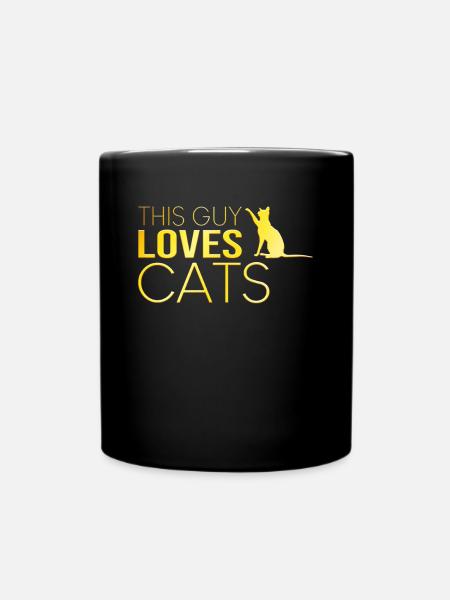 Typ Katze Spruch - Tasse einfarbig - Schwarz