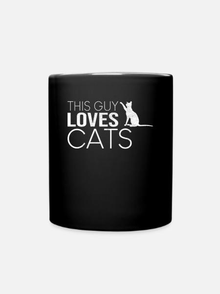 Typ Katze Spruch - Tasse einfarbig - Schwarz