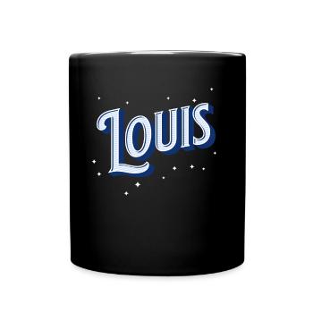 Louis name personalized - Full Colour Mug - black - Front