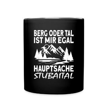 Stubaital Tirol Österreich - Tasse einfarbig - Schwarz - Vorne