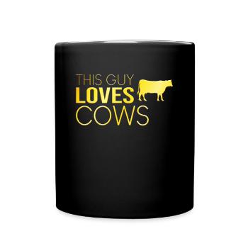 Typ Kuh Spruch - Tasse einfarbig - Schwarz - Vorne