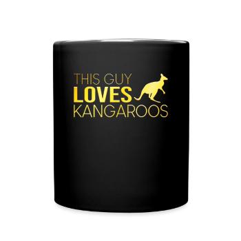 Type Kangaroo Saying - Full Colour Mug - black - Front