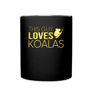 Type Koala Saying - Full Colour Mug - black - Front