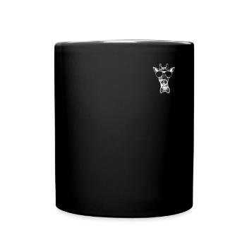 Giraffe Lover Funny Giraffe with Sunglasses I Funn - Full Colour Mug - black - Front