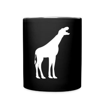 Giraffe Dinosaur Giraffe With Dino Head - Funny Gi - Full Colour Mug - black - Front