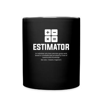 estimator definition, estimator - Tasse einfarbig - Schwarz - Vorne