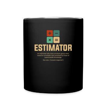 estimator definition, estimator - Tasse einfarbig - Schwarz - Vorne