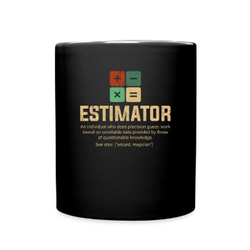 estimator definition, estimator - Tasse einfarbig - Schwarz - Vorne