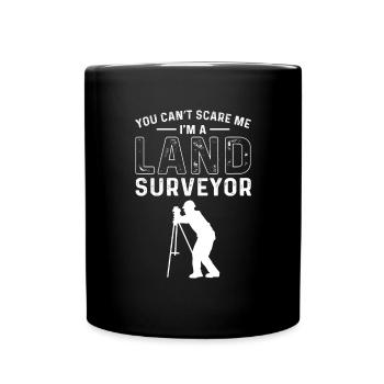 Ich Bin Ein Landvermesser. Grundstücksprüfer. - Tasse einfarbig - Schwarz - Vorne
