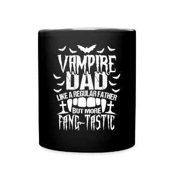 Vampire Papa Halloween - Mug uni - noir - Devant
