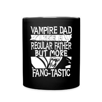 Vampire-papa mais plus Fang-tastic effrayant halloween - Mug uni - noir - Devant